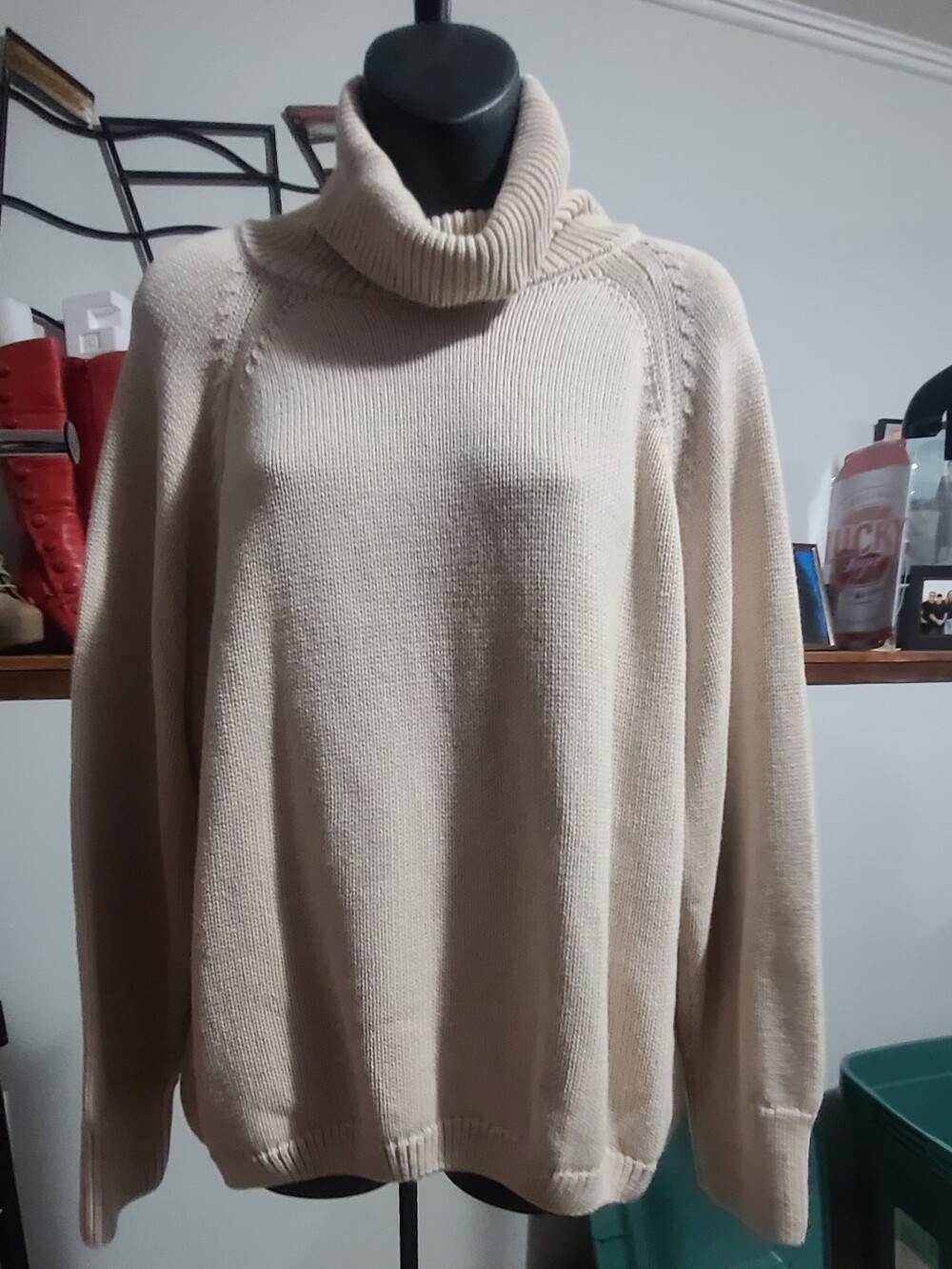 KOTN Cream Turtleneck Sweater